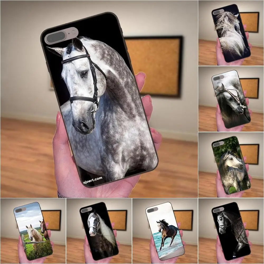 

For Xiaomi Redmi Note 2 3 4 4A 4X 5 5A 6 6A 7 Go Plus Pro S2 Y2 Soft Protective Skin Amazing Dappled Horse