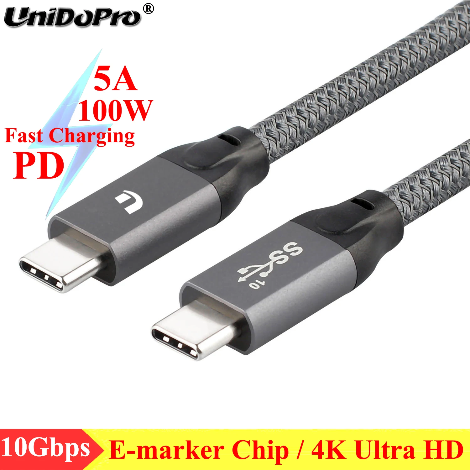 

USB 3.1 Gen2 [10Gpbs E-Marker] Type-C to C Cable for Samsung Galaxy S10 S10e S10+ S9 S8 Note 10 9 8 Tab S6 S5e S4 S3 Fold View2