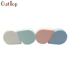 OutTop Горячая 4 шт. пуховка для макияжа Губка Pro основы красоты безупречная плоская губка-пуховка для капель инструменты August7