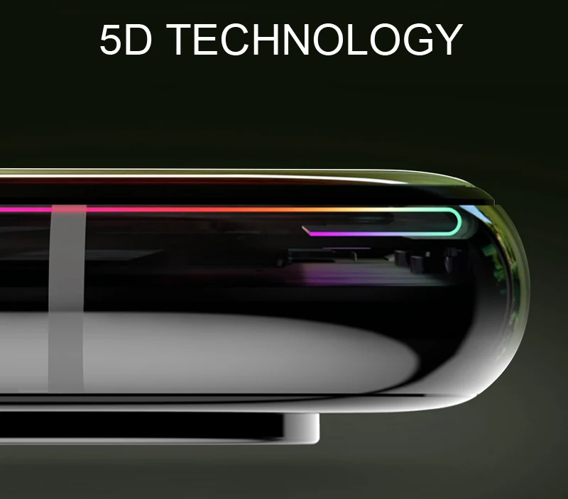 TOMKAS For iPhone X 10 Glass Tempered 5D Curved Edge Premium Full Coverage For iPhone 6 6S 7 8 Plus Protective Glass Film