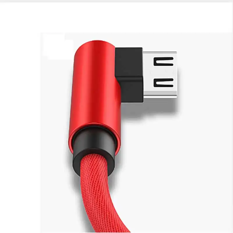Кабель Micro USB в нейлоновой оплётке 2 А 90 градусов|Кабели для MP3/MP4-плееров| |