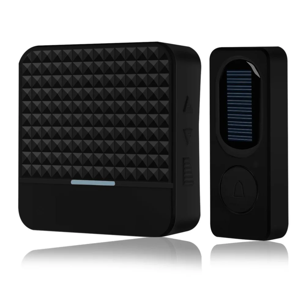 

Solar Powered Wireless Doorbell Alert System LED Light Intelligent Home Door Bell 300M Range 52 Chimes Electric Doorbell