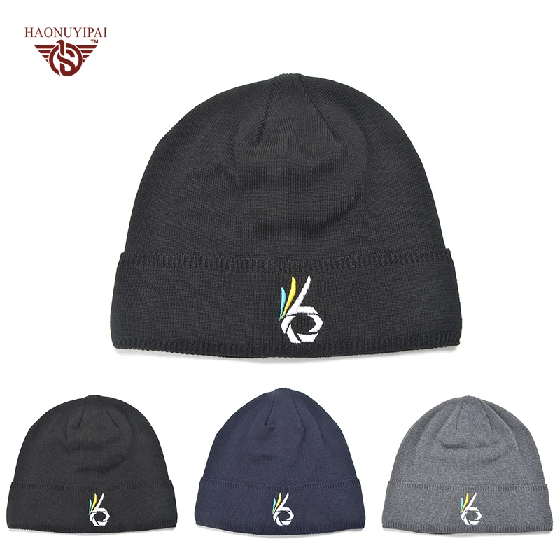 New Arrival Winter Warm Knit Hat Brand HNYP Acrylic Creative Embroidery