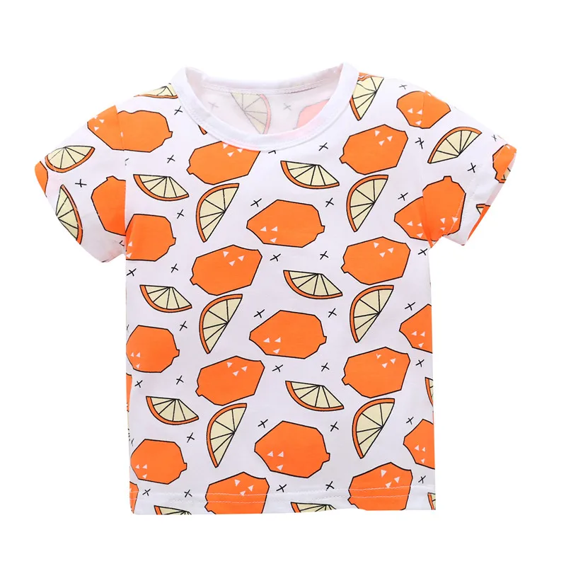 Летняя футболка для маленьких девочек; От 0 до 6 лет для малышей; хлопковые футболки с принтом на день рождения для мальчиков; детская одежда; Одежда для мальчиков