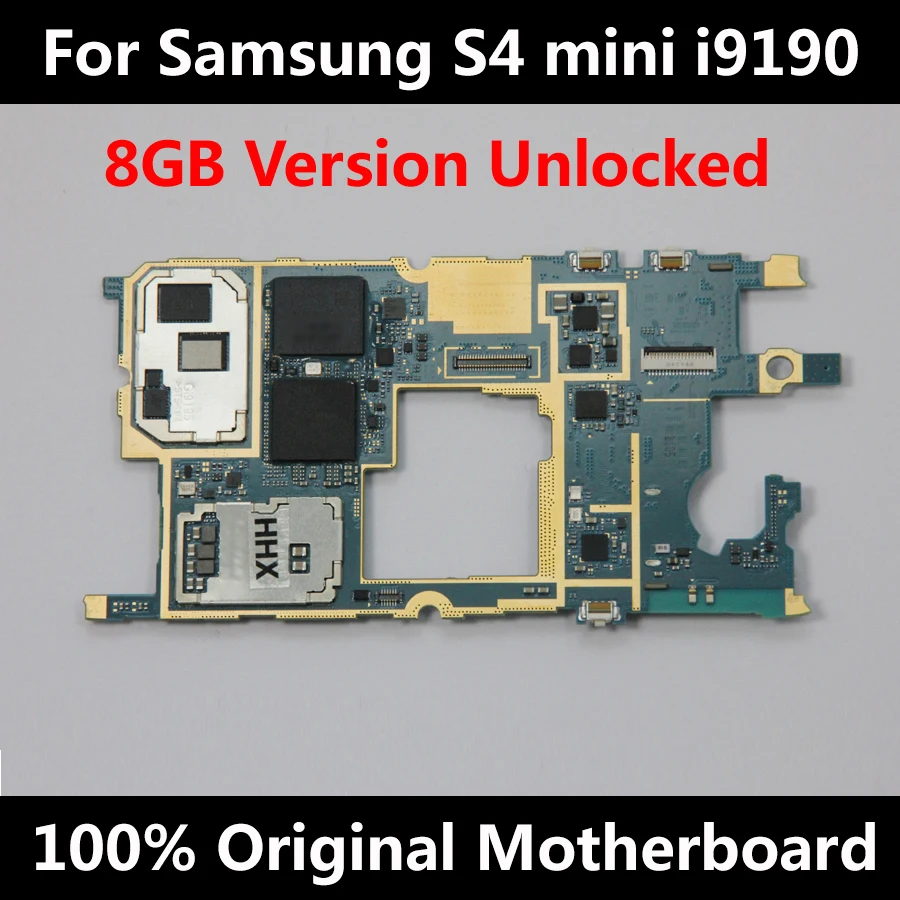 

For Original Samsung Galaxy S4 Mini i9190 i9195 Phone Motherboard Unlocked Mainboard With Chips OS Logic Board Good Working