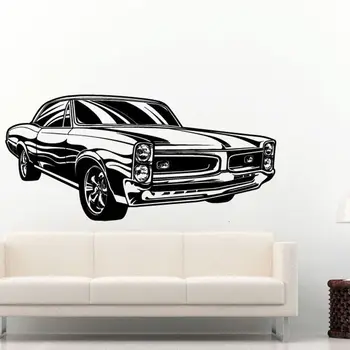 

Classic Car Vehicle Stickers Wall Sticker Decor Posters Vinyl Room Decoration Decals Decor Mural Retro Car Decal