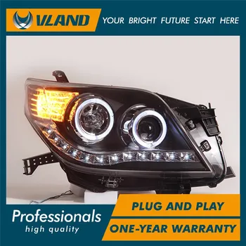 

VLAND Factory For Car Head Lamp For Prado LED Headlight 2010 2012 2014 Land Cruiser Prado F150 Head Light DRL H7 Xenon Lamp