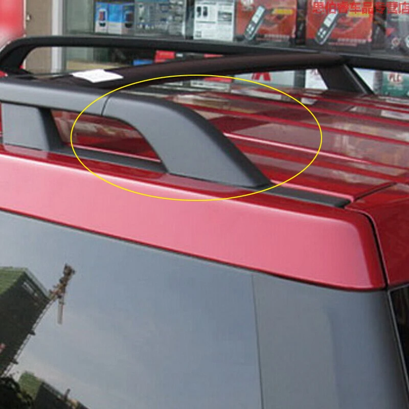 

For Land Rover Freelander 2 2007-2014 black Front&back Roof Rack Rails End Cap Protection Cover trim 4pcs styling accessories