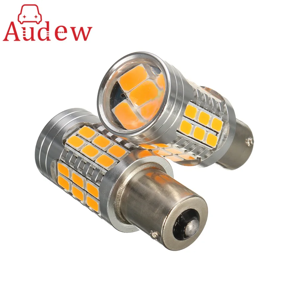 

2pcs Canbus BAU15S PY21W Error Free 1156PY Amber Yellow 36 LED 5730SMD 7507 Bulbs Indicator Front Rear Turn Signal Light