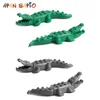 Animal Building Blocks Model Crocodile Leopard Educational Games Figure Brick Toys for Children Kids 3