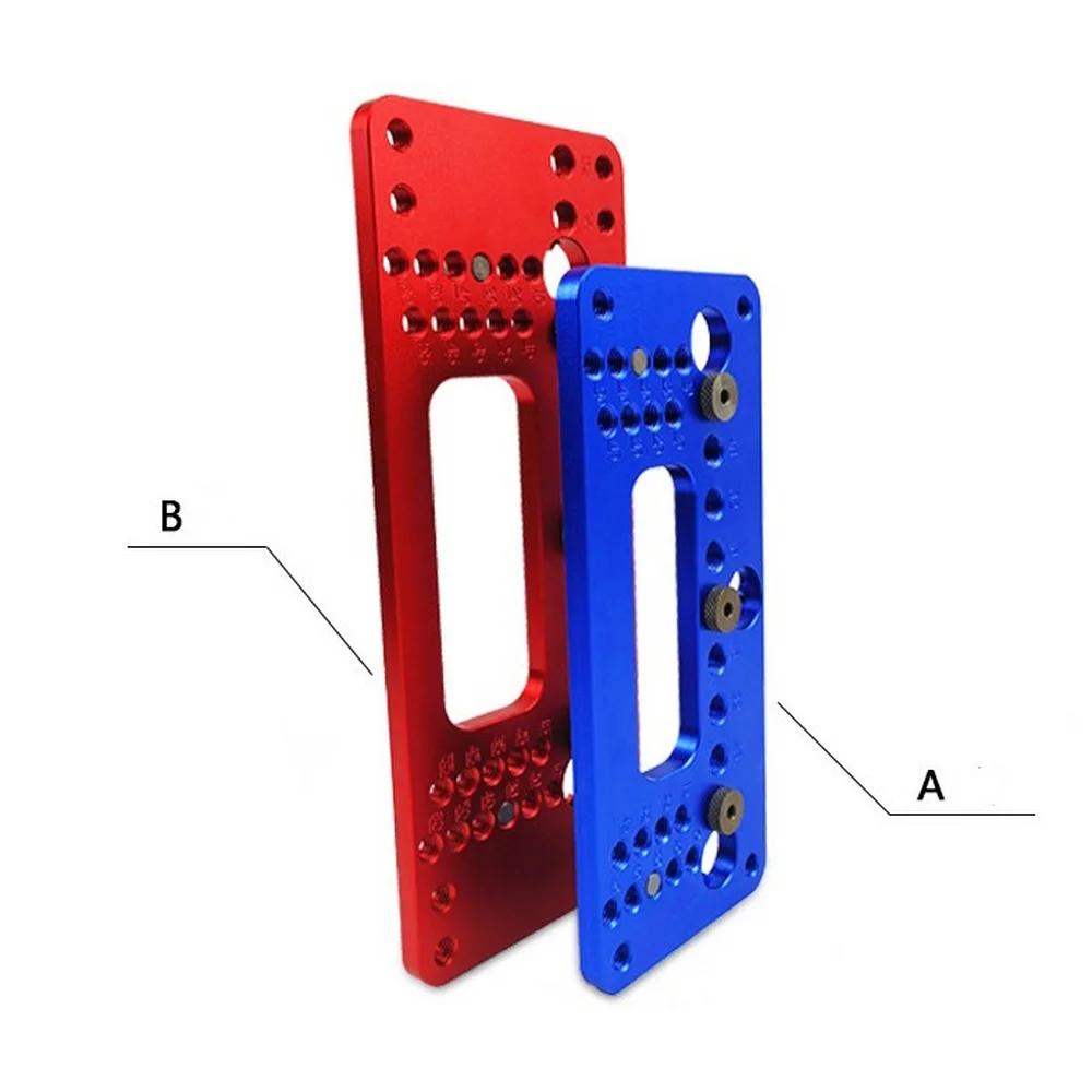 

Woodworking Aluminum Alloy Puncher Hand Sucker Installation Jig Locator DIY Woodworking Hole Opener Tool Household Tool Set