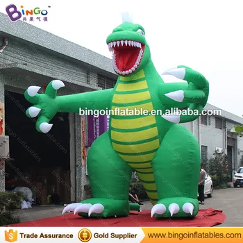 

High quality green giant inflatable dinosaur promotional customized blow up dinosaur cartoon characters for decoration toys
