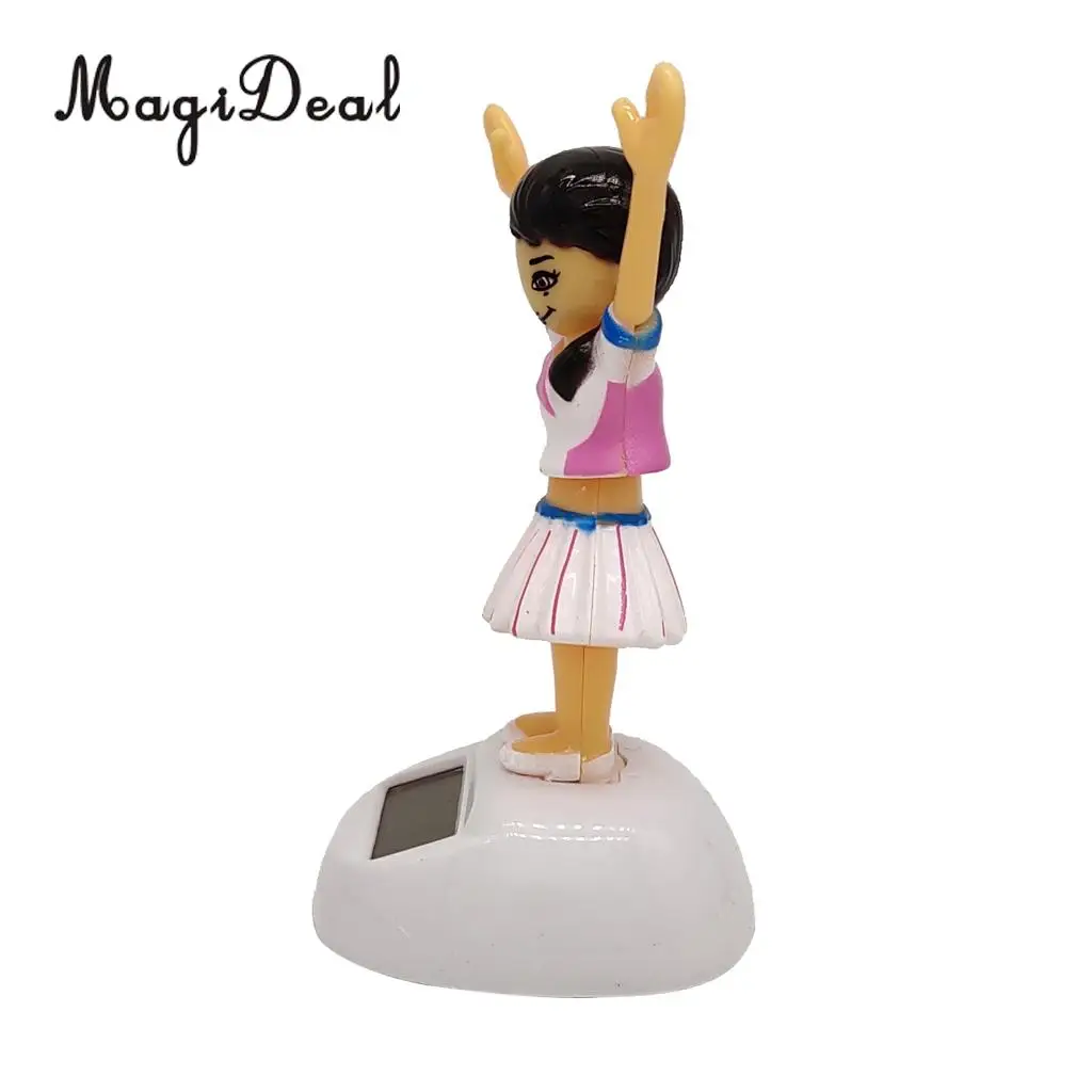 Cute Solar Powered Bobbling Toy Swinging Dancing Girl Home/Auto Car Ornament