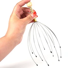 1 шт., Массажер-коготь, массажер для тела, осьминог для головы и шеи, оборудование для снятия стресса, расслабляющий массаж, облегчение боли, уход за головой, 23 см