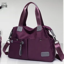 XIYUAN Брендовая женская нейлоновая красная сумка-тоут Повседневная Большая вместительная ручная сумка Лидер продаж Женский тоут Bolsas женские сумочки на плечо