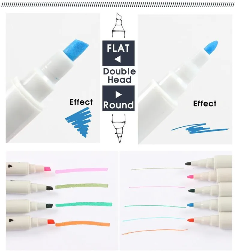 STA 80 цветов с двойной головкой художника растворимый цветной эскиз маркер набор кистей и ручек для рисования дизайн краски искусство маркер поставки