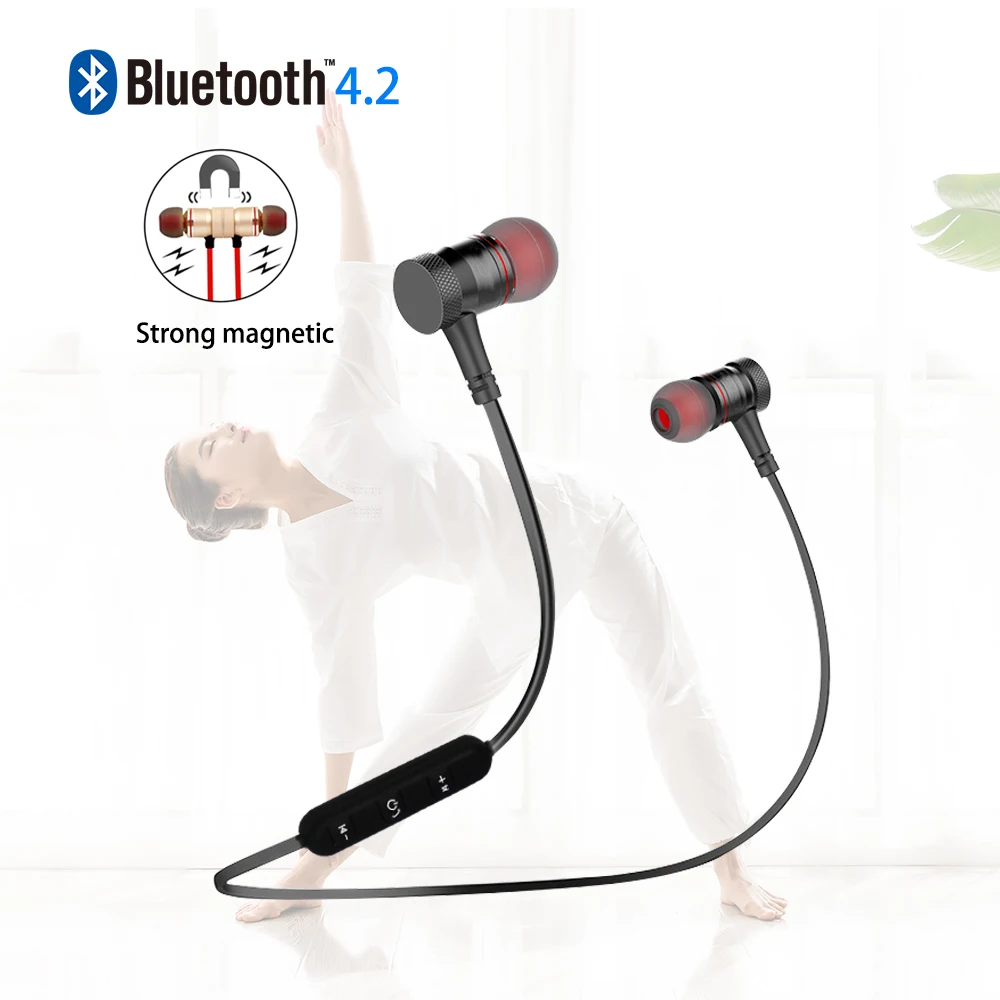 

MOONSTAR Bluetooth Earphone Sport Wireless Headphone Bluetooth Headset Handsfree Earbuds with Mic for Samsung mobile phones