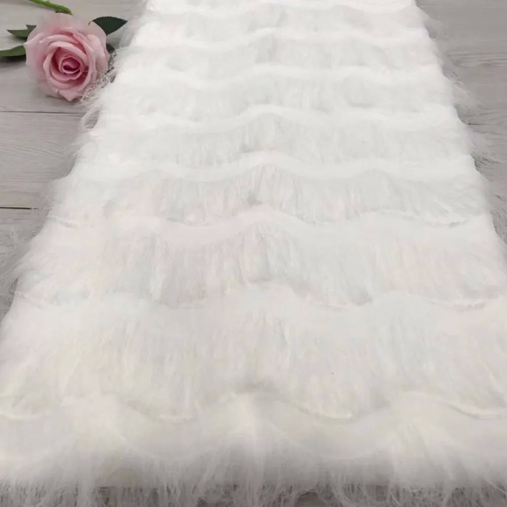 Последняя 3D бахрома Высококачественная африканская Тюлевая кружевная ткань высокого качества нигерийская Свадебная лента белое платье