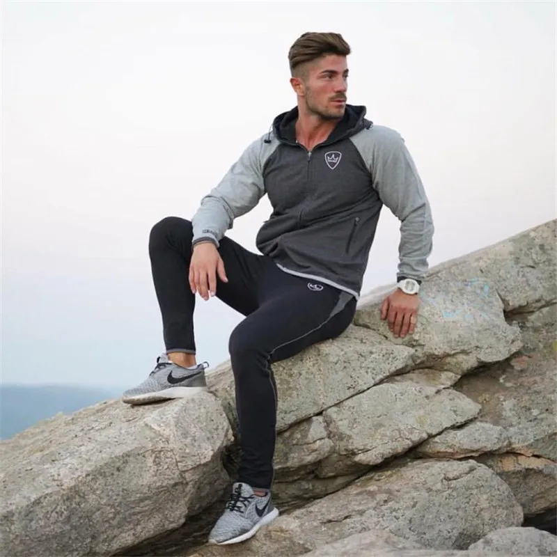 Mens Fitness Workout Pants skinny Sweatpants (8)