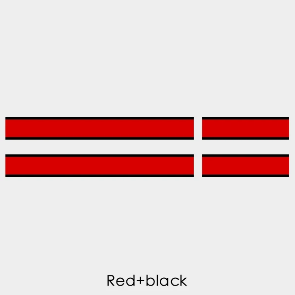 Автомобильный капот крышка двигателя виниловая наклейка задний багажник линии наклейки на капот Спорт полоса для Mini Cooper R61 Clubman F54 земляк R60 - Название цвета: Red-Black
