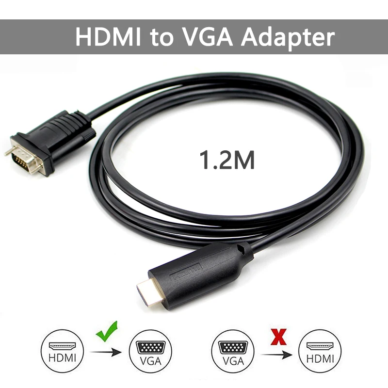 

Переходник с HDMI на VGA, переходник с VGA на HDMI, 1080P