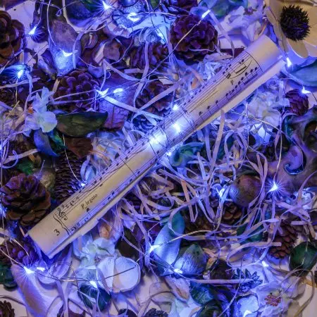 Kohree 8 шт. 2m20leds струнные светильники с питанием от аккумулятора Сказочный звездный свет для рождественской вечеринки украшения в помещении синий