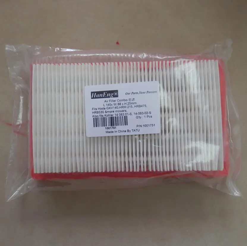 GXV140 AIR FILTER COMBO 145X88X25MM HONDA GXV140 HRM215 2