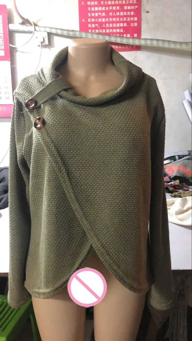 Женские трикотажные пуловеры с длинным рукавом и круглым вырезом, однотонный пуловер для девочек, блузка, рубашка, пуловеры, зимняя женская одежда
