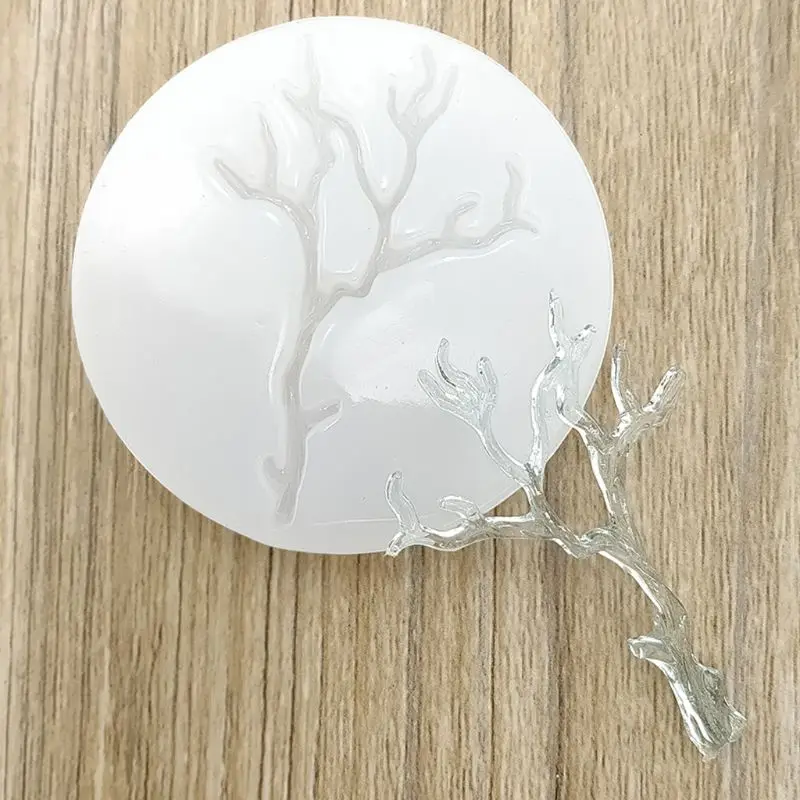

Leaves Branch Shape Epoxy Resin Casting Silicone Molds Jewelry Making Tools