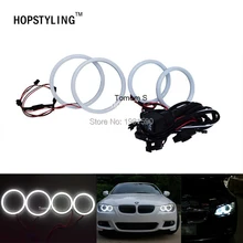 Hopstyling 1 комплект 2x100 мм 2x120 мм Хлопок Halo Кольцо ангельские глазки для BMW E92 супер яркий белый комплект автомобильных фар без ошибок автомобильная лампа