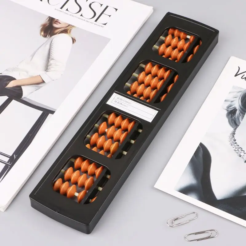 17 أرقام قضبان القياسية المعداد Soroban الصينية اليابانية حاسبة العد أداة الرياضيات مبتدئين 17 أرقام قضبان القياسية المعداد Soroban الصينية اليابانية حاسبة العد أداة الرياضيات مبتدئين