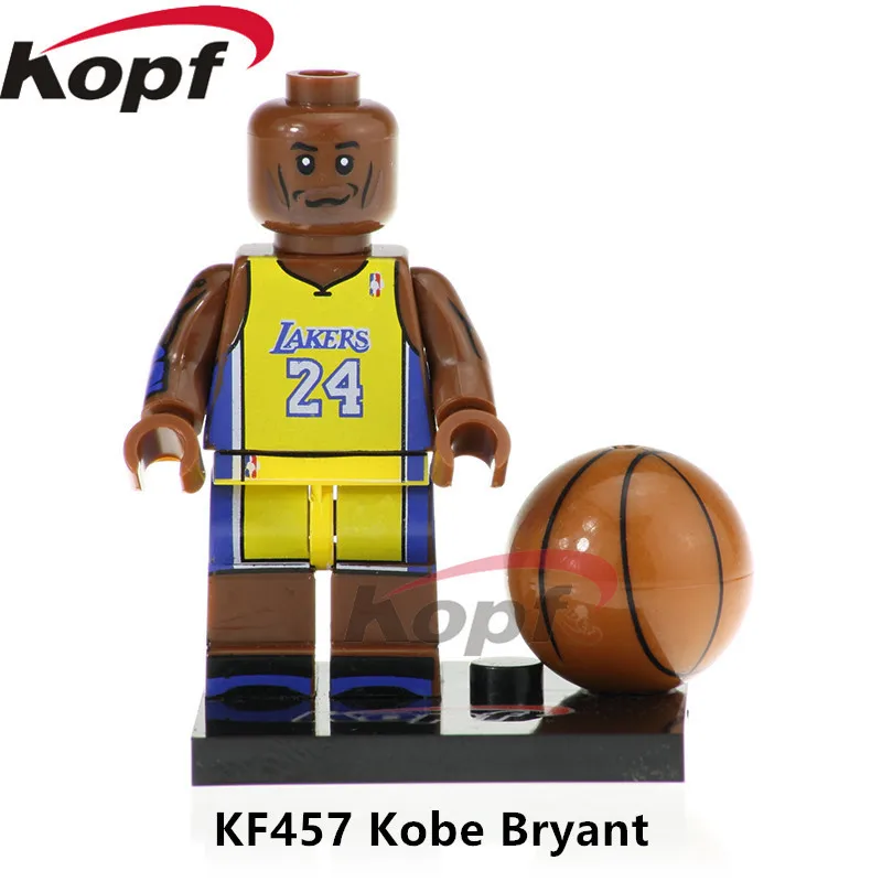 

Single Sale American Professional Basketball Player Kobe Bryant Labron James Super Heroes Building Blocks Children Toys KF457