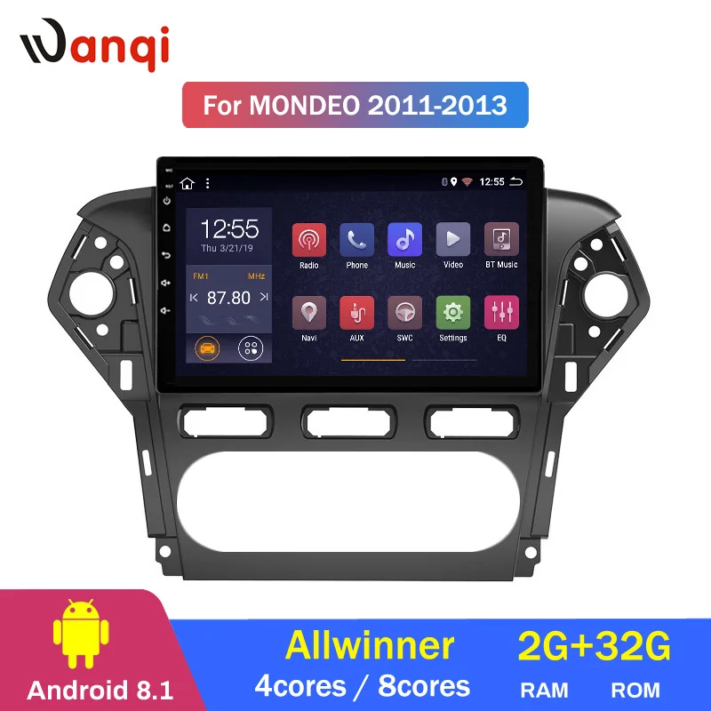 

2G RAM 32G ROM 10.1 inch full screen car audio radio system player Android 8.1 for Ford MONDEO 2007-2013 gps navigation