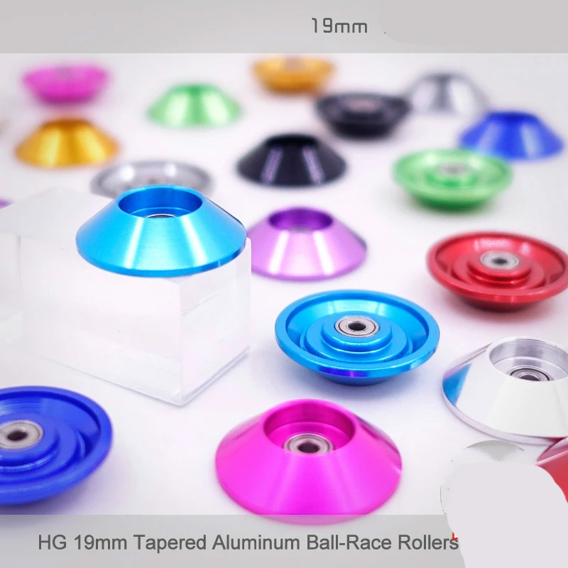 1Pair DIY Tamiya 4WD Accessories Anti hanging Guide Wheel 19mm 95436 Aluminum Alloy Anti tilt Guide