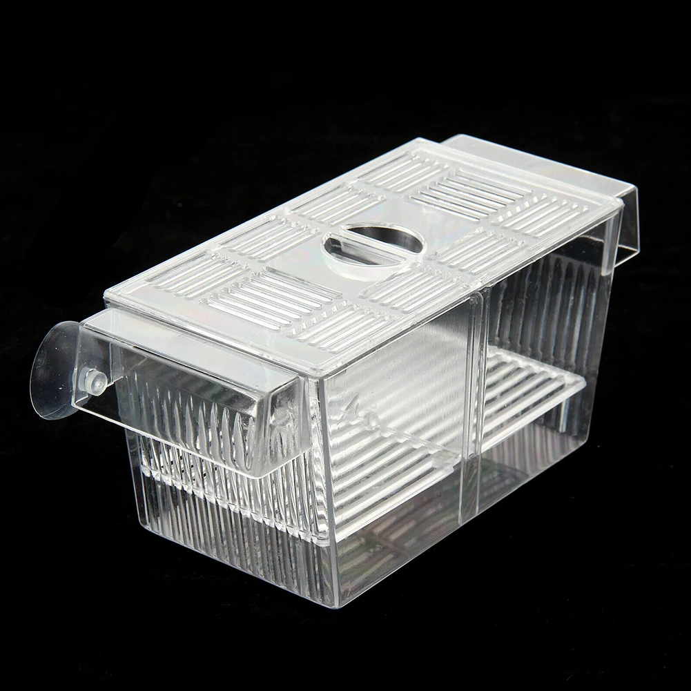 

Fry Isolation Incubator Double-deck Tank Trap Cage Guppies Breeder Transparent Fish Breeding Box Floating Aquarium Hatchery