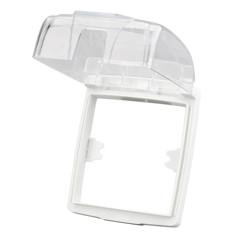 

Wall Switch Waterproof Cover Box 86 Type Transparent Self-adhesive Wall Light Panel Socket Doorbell Flip Cap Protection Cover