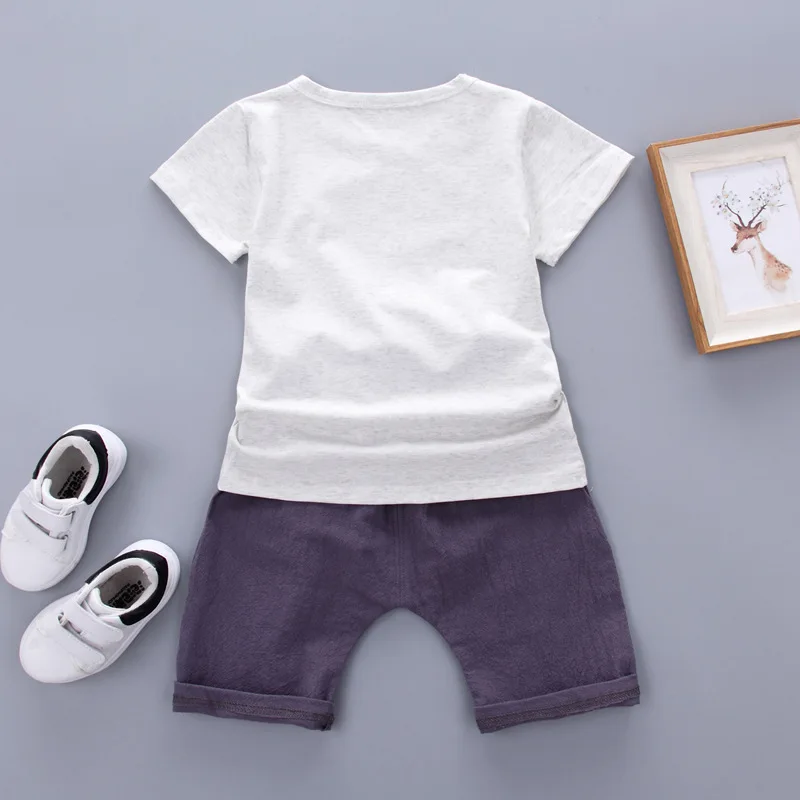 2T-4T BINIDUCKLING Little Boy Girl 2 Piece T Shirt and Short Set Kid Toddler Summer Outfit Clothes Pineapple 18M