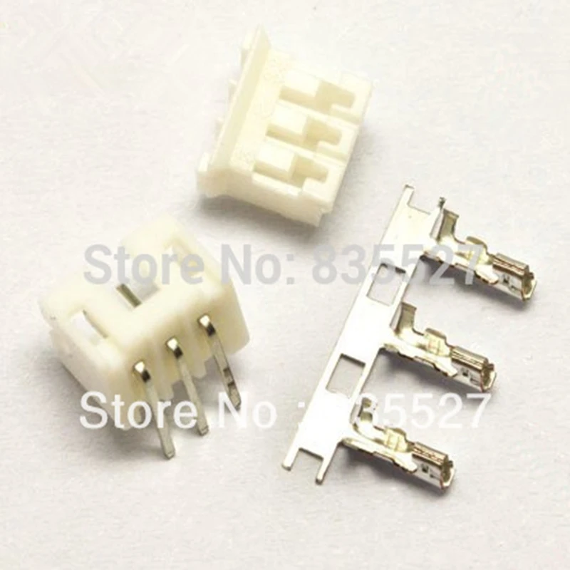 

100pcs/lot PH2.0-3P 3PIN terminal block 2.0MM pitch connector : plug + plastic bending needle socket + terminal