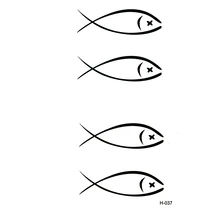 Small fishing temporary tattoo stickers men women flash tattoo sleeves waterproof tatoo sticker fake tattoo body art tatuajes
