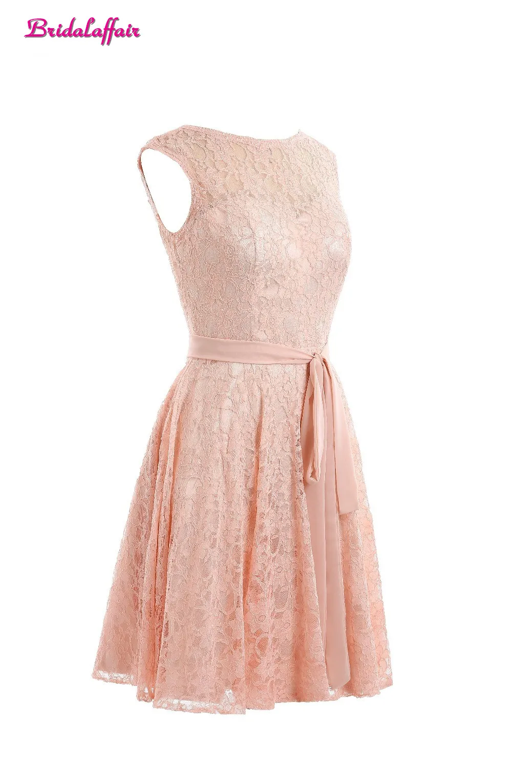 

KapokBanyan Real Photo Scoop A line Lace Prom Dresses 2017 Cheap Pink Short Elegant Evening Party Gown Special Occasion Dress