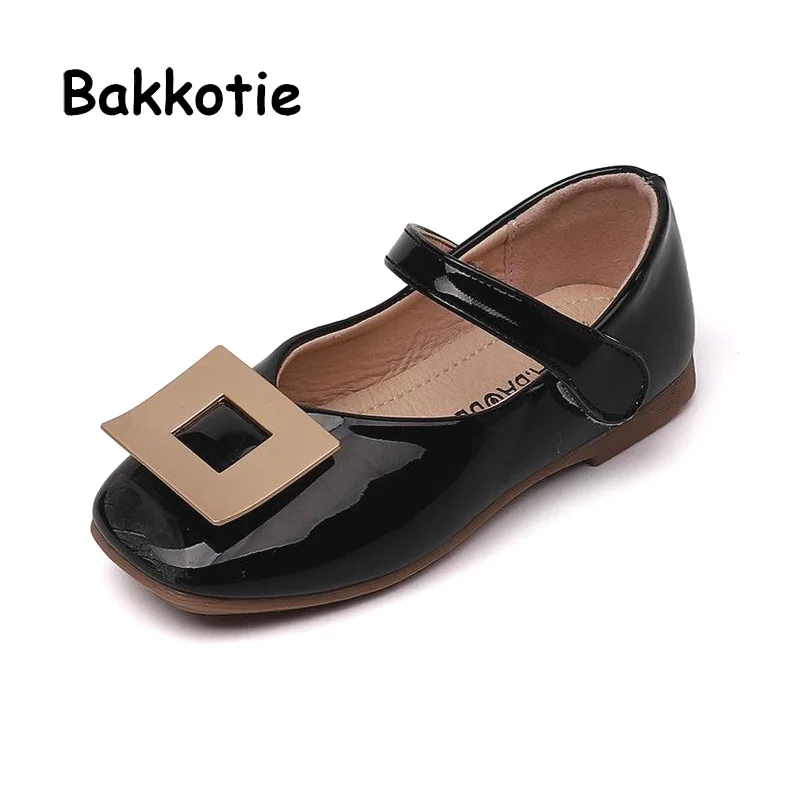 Bakkotie/2019 г. новые осенние детские модельные туфли черного цвета модные розовые Mary