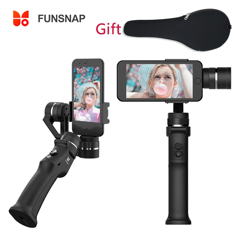 Захват funsnap 3 осевой Ручной Стабилизатор для смартфона GoPro 6 SJcam XiaoYi 4k камера не DJI