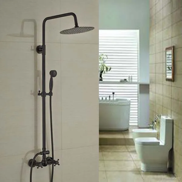 

Oil Rubbed Bronze Shower Head Tub Spout Bathroom Shower Sprayer Wall Mounted Hand Shower