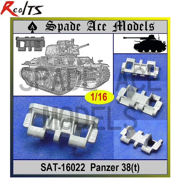 RealTS Spade Ace 1/16 SAT 16022 Metal Track Pz 38(t)in Model Building