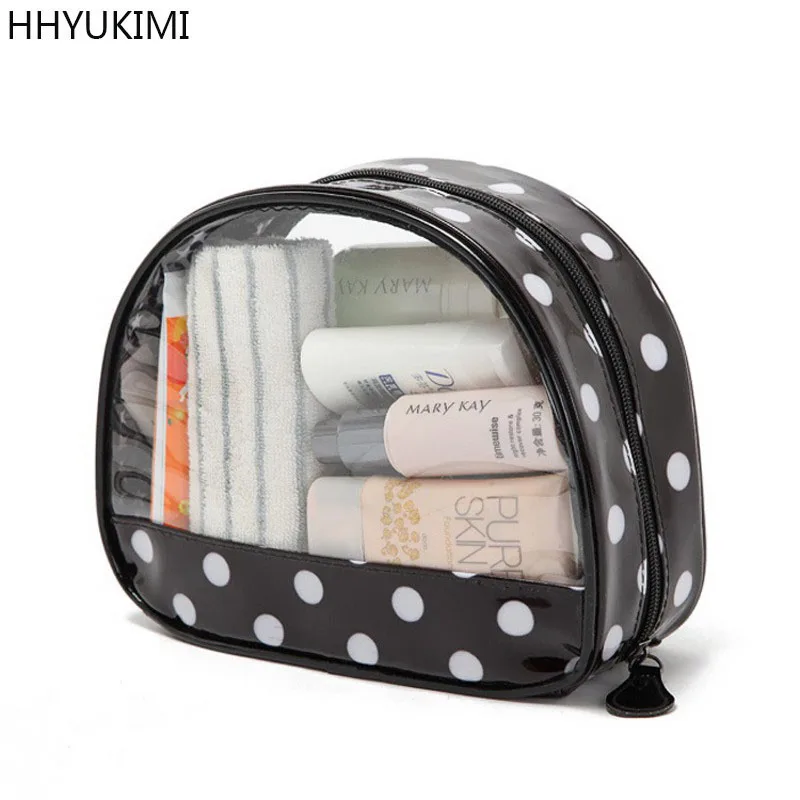 HHYUKIMI Brand Waterproof PVU Cosmetic Bag Travel Makeup Storage