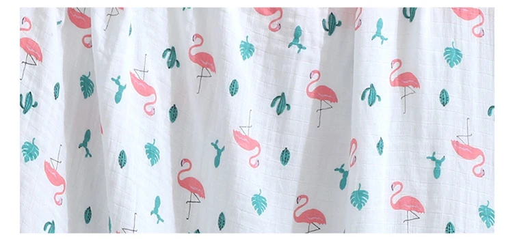 New 4 Layers Bamboo Baby Muslin Blanket Newborn Swaddles Soft Cartoon Blankets Bath Gauze Infant Wrap Sleepsack Multi-use Diaper (9)
