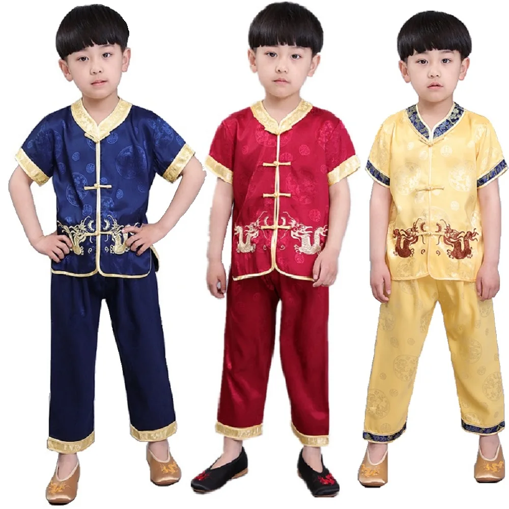 2019 Baby Boy Clothes Suits Chinese Traditional Costumes Children