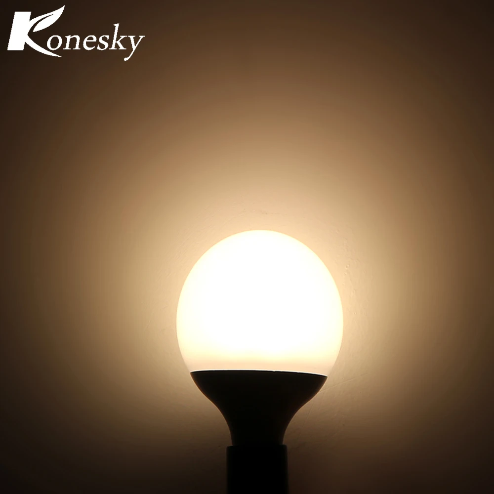 Konesky 12 Вт светодиодный глобусная лампочка E27 1000LM Пластик покрытые Алюминий