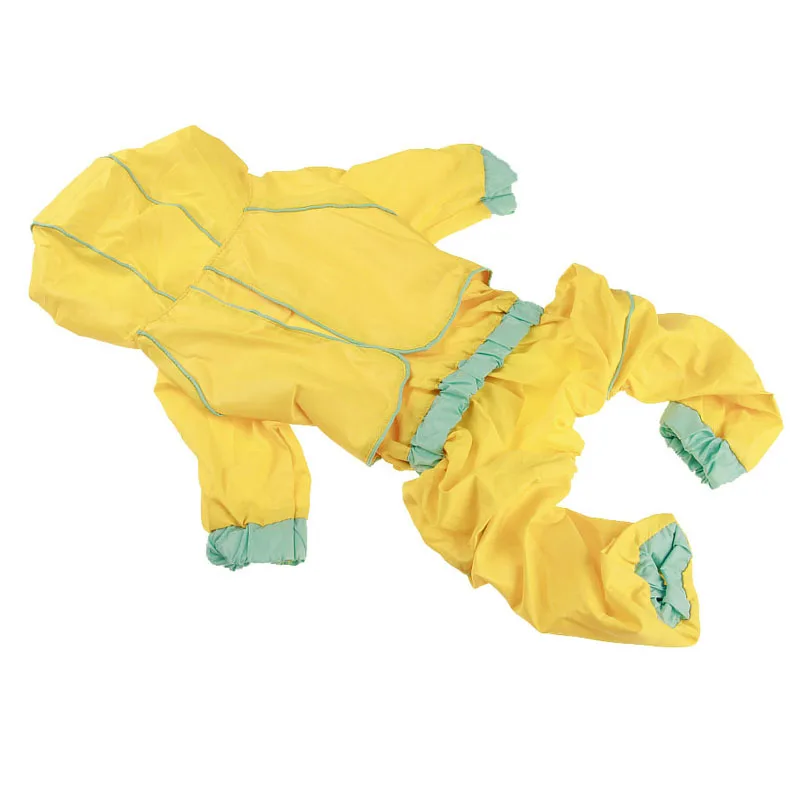 Дождевик с капюшоном для собак среднего и большого размера, мягкий водонепроницаемый дождевик для собак, куртка для золотого ретривера Лабрадора, размер 8-30