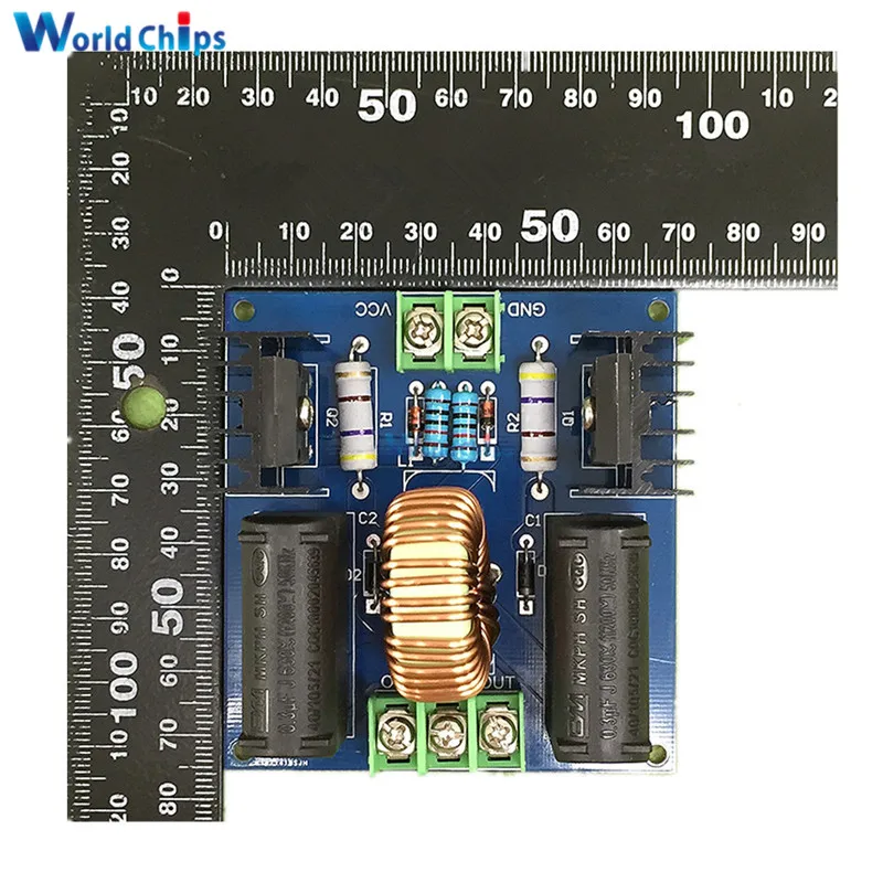 10А 200 Вт ZVS драйвер платы для катушки Tesla источник питания повышающий генератор высокого напряжения драйвер платы индукционный нагревательный модуль системы
